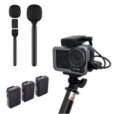 For DJI OSMO ACTION 4/3/2 Camera Wireless Microphone External / Handheld Stick