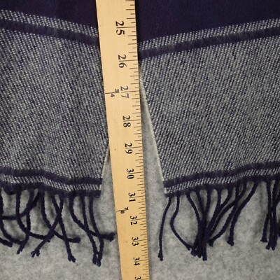 Navy Blue Muffler Scarf Mens HUNTERS RUN Faux Cashmere Winter