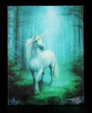 Image of Small Canvas - Forest Unicorn By Anne Stokes - Unicorn Picture Poster Fantasy