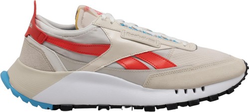 Reebok CL Leather Stomper EF3374 Leather Chalk Legacy Red Low Top