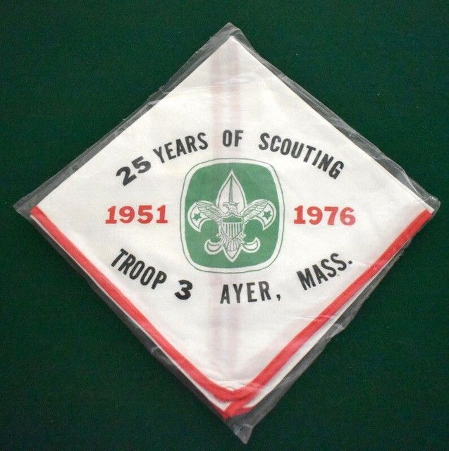 BOY SCOUT TROOP NECKERCHIEF AYER, MASS TROOP 3 eBay