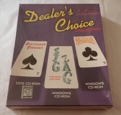 '94 Dealer's Choice Card Games Large Big Box Retail Computer Software - PC  NEW