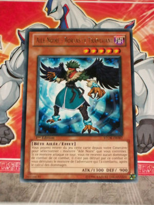Yu Gi Oh Karte SCHWARZE FLÜGEL - BOREAS DIE SCHARFE STOR-FR007