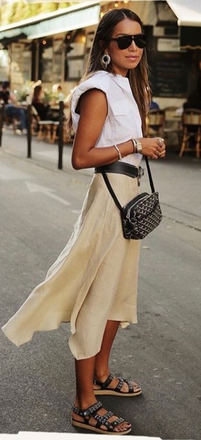 zara midi skirt