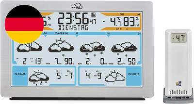 TFA Dostmann WLAN Wetterstation Tfa.Me ID-02, 35.8100, Profi-Wettervorhersage Du