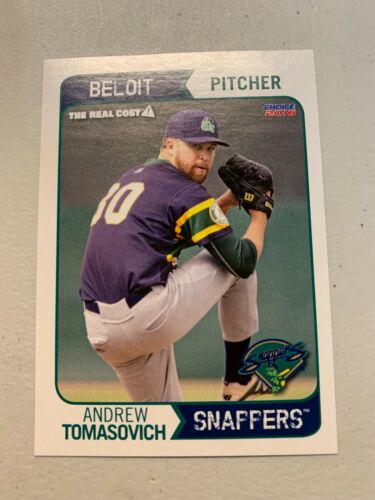 Andrew Tomasovich Card 2016 Beloit Snappers Team Card