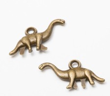 15pcs 24 13mm Antiqued Silver Dinosaur Design Pendant EF2925