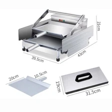 Commercial Mini Fully Automatic Burger Bun Toaster with Double-Layer Heating