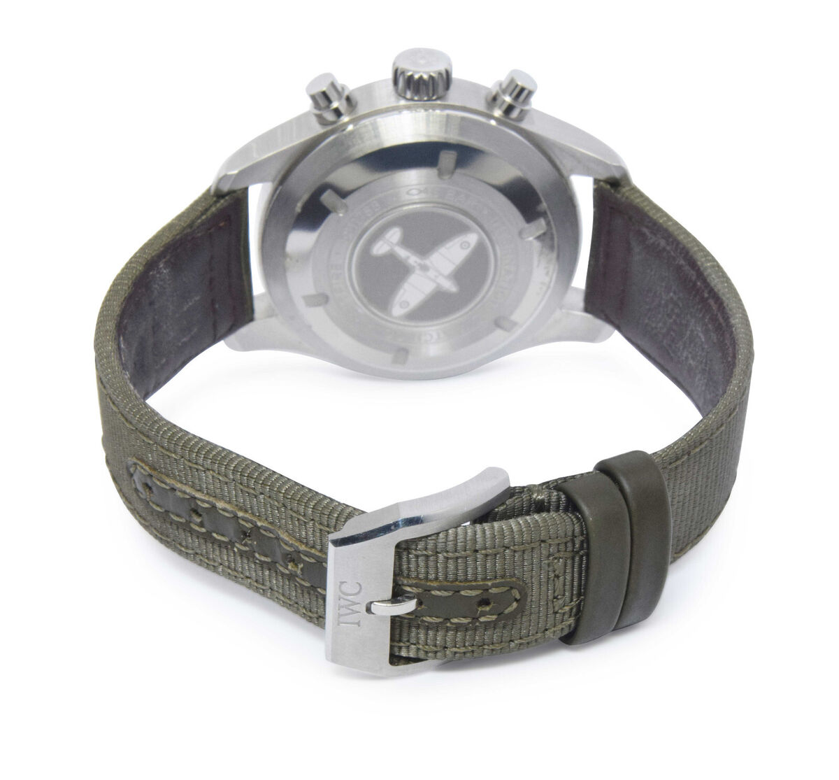 IWC Pilot Chronograph Spitfire 3879 Steel 41mm Watch B P 20 IW387901 eBay