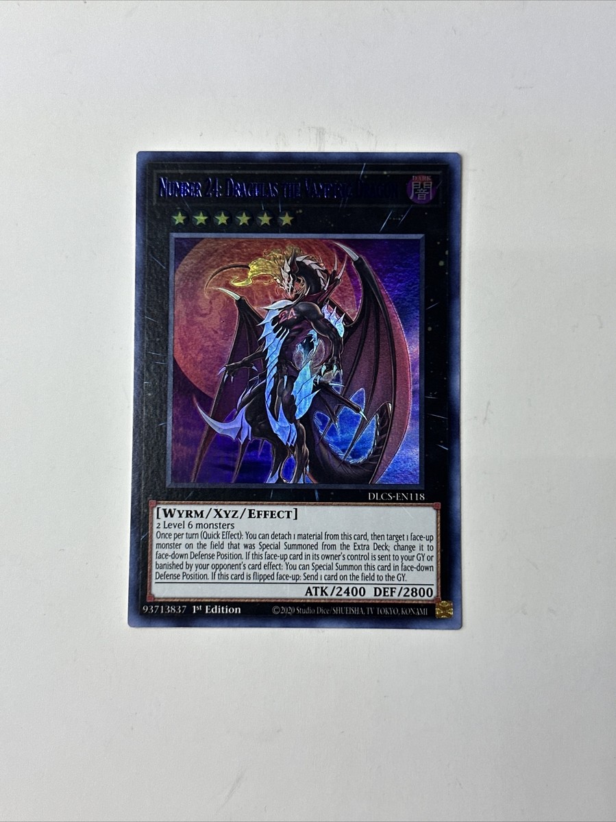 Yugioh - Number 24 - Dragulas the Vampiric Dragon - 1st Edition