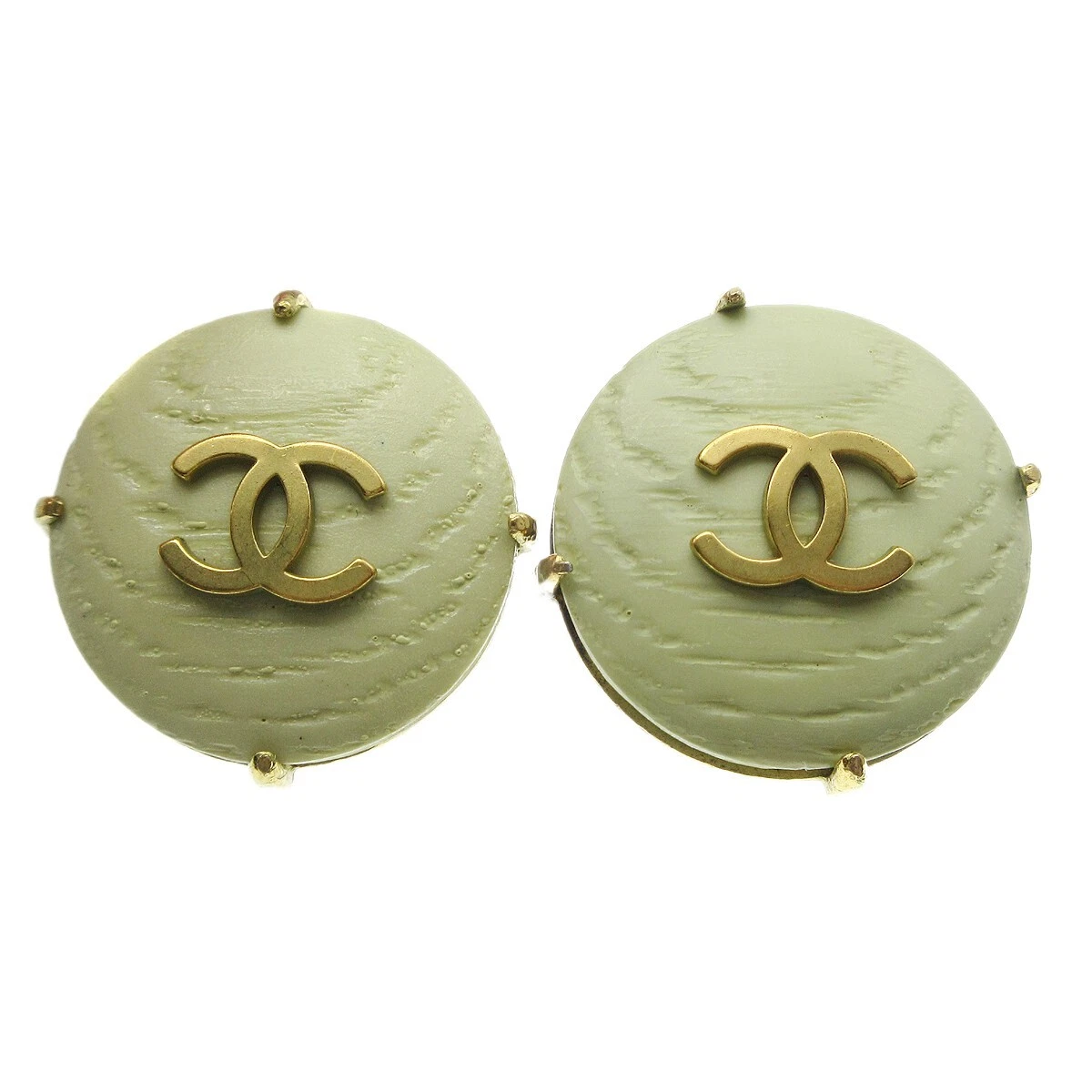 dark green chanel buttons