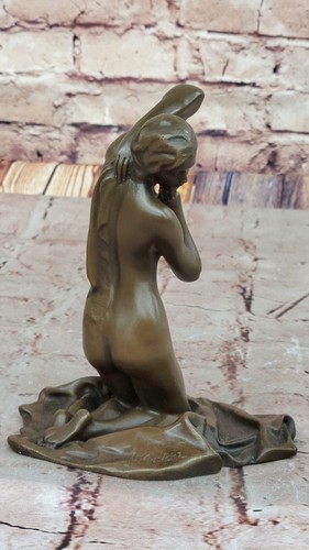 Mavchi Bronze Artwork Naked Woman Art Deco Statue Hot Cast Bedroom Sculpture Art - Picture 4 of 10