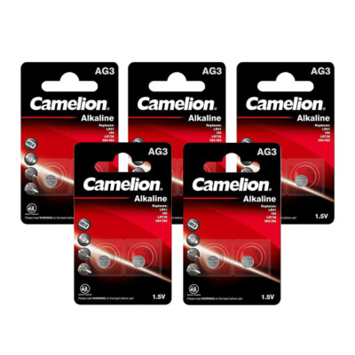 Camelion AG3 1,5V Alkaline Knopfzelle 2er Blister - Menge wählbar -
