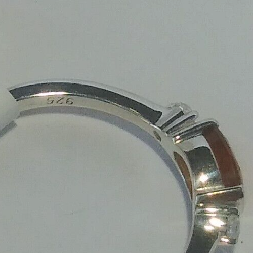 925 Sterling Silver KYANITE OVAL CUT 7x4mm W-Accents GEMSTONE Ring Size 7. - Picture 5 of 15