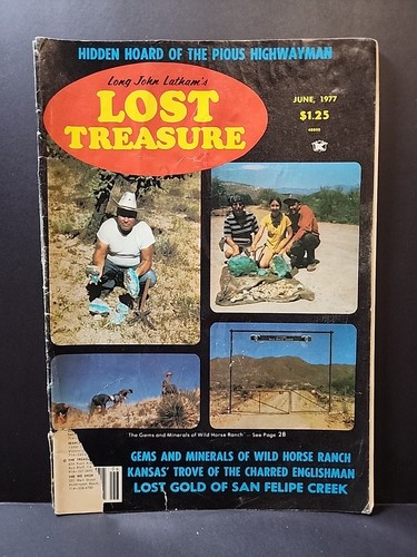 Long John Latham's Lost Treasure Magazin Juni 1977 Wild Horse Ranch San Felipe