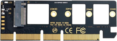 NGFF M-Key NVME M.2 SSD auf PCI-E Express 3.0 PCI-E4.0 16x X4 Adapter ohne Halte