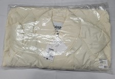 Ganni Ripstop Quilt Jacket - 135 Egret - Size 40 - F8641