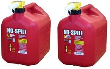  2 NO SPILL 1450 5 Gallon CARB Compliant User Friendly Gas Gasoline Fuel Cans