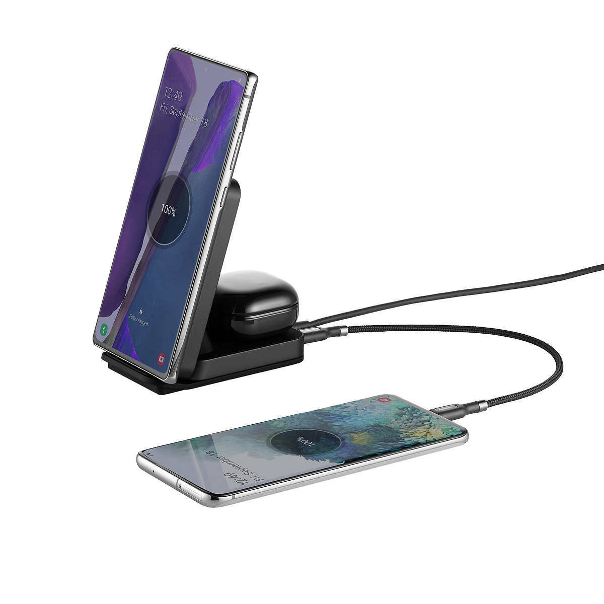Ubio Labs, Multi-Use Charging Stand Qi Phone Wireless Earbuds