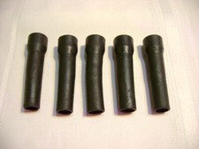 5 EA. USED SHORT BLACK HOSE PROTECTORS UNBRANDED LOT OF 5, DIVERS EQUIPMENT