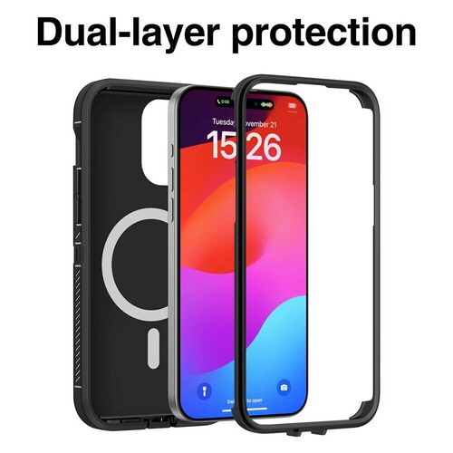 For iPhone 12 13 14 15 16 Pro Max Case MagSafe Heavy Duty Defender XT Cover - Picture 15 of 73