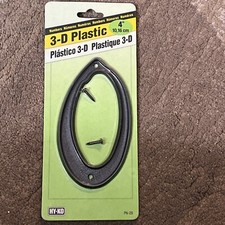 Hy-Ko 4" Black 3-D Plastic Home Address Number 0 PN-29 