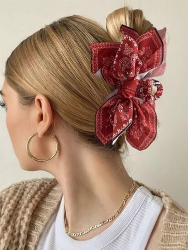 Orchid Flower Hair Clip Slide Grip Wedding Bridesmaid Vintage Hairpin - Picture 8 of 8