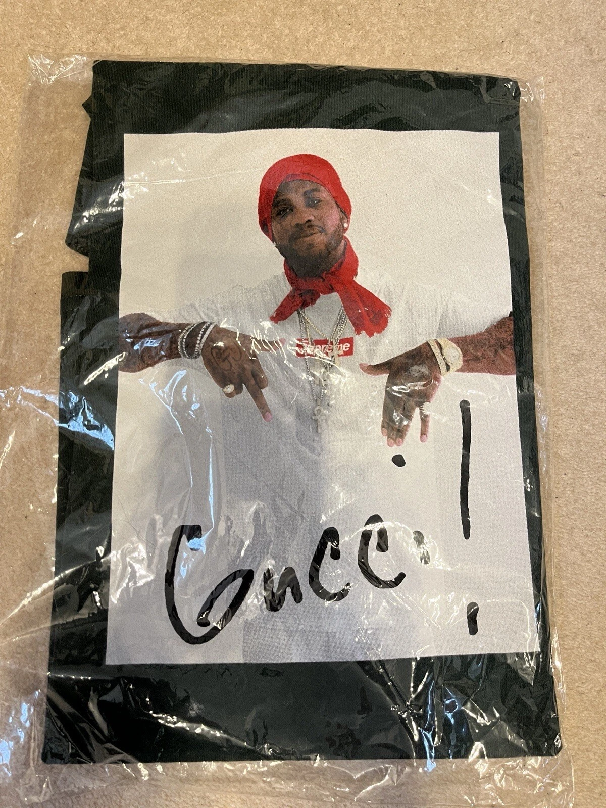 T shirt Supreme Gucci Mane   Vert forêt   FW16   Medium   Neuf