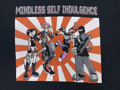 Vintage 90s Y2K Mindless Self Indulgence Band MSI Merch Black T