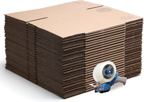 16"X12"X12" Brown/Kraft Corrugated Cardboard Shipping Boxes 25-Pack | Mailing, P - 第 8/12 張圖片