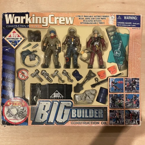 Vtg Big Builder Construction Co. Construction Play Set  Bootleg Gi Joe Novelty