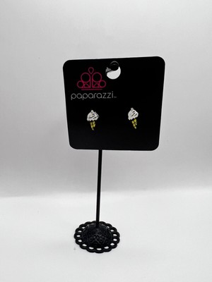 New Paparazzi Ice Cream Cone Shape Stud Earrings Buy $25 Get Free Shipping