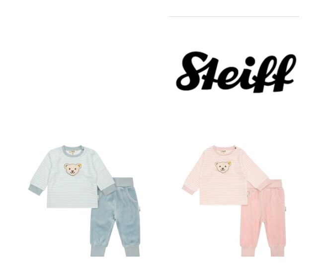 Steiff set pants + sweatshirt GOTS size 62 68 74 80 86 NEW because of business task-