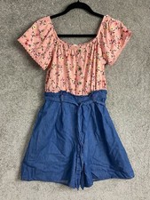 Knit Works Girls 7-16 Knit Works Romper in Re...