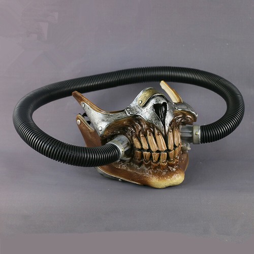 Mad Max 4 Fury Road Immortan Joe Cosplay Face Gas Mask Halloween Cos PVC Mask - Picture 6 of 8