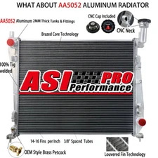 2 Rows Radiator Fits Jeep Grand Cherokee Dodge Durango V6 3.6L 5.7L V8 2011~2021