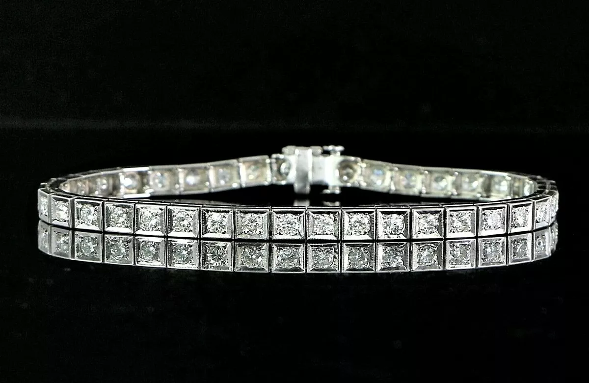 Ebay white gold store diamond tennis bracelet