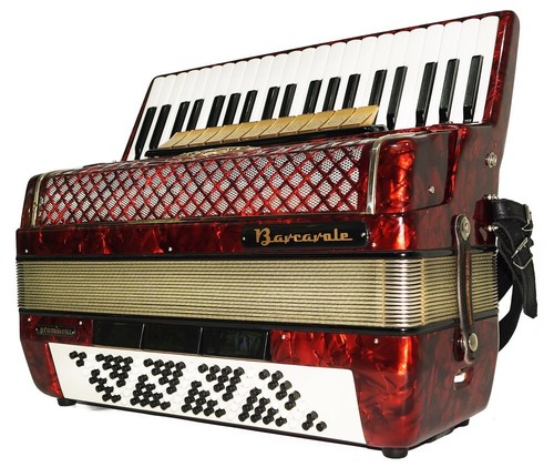 Barcarole Prominenz Piano Accordion made in Germany 120 Bass Buttons Straps 2180 - Picture 5 of 15