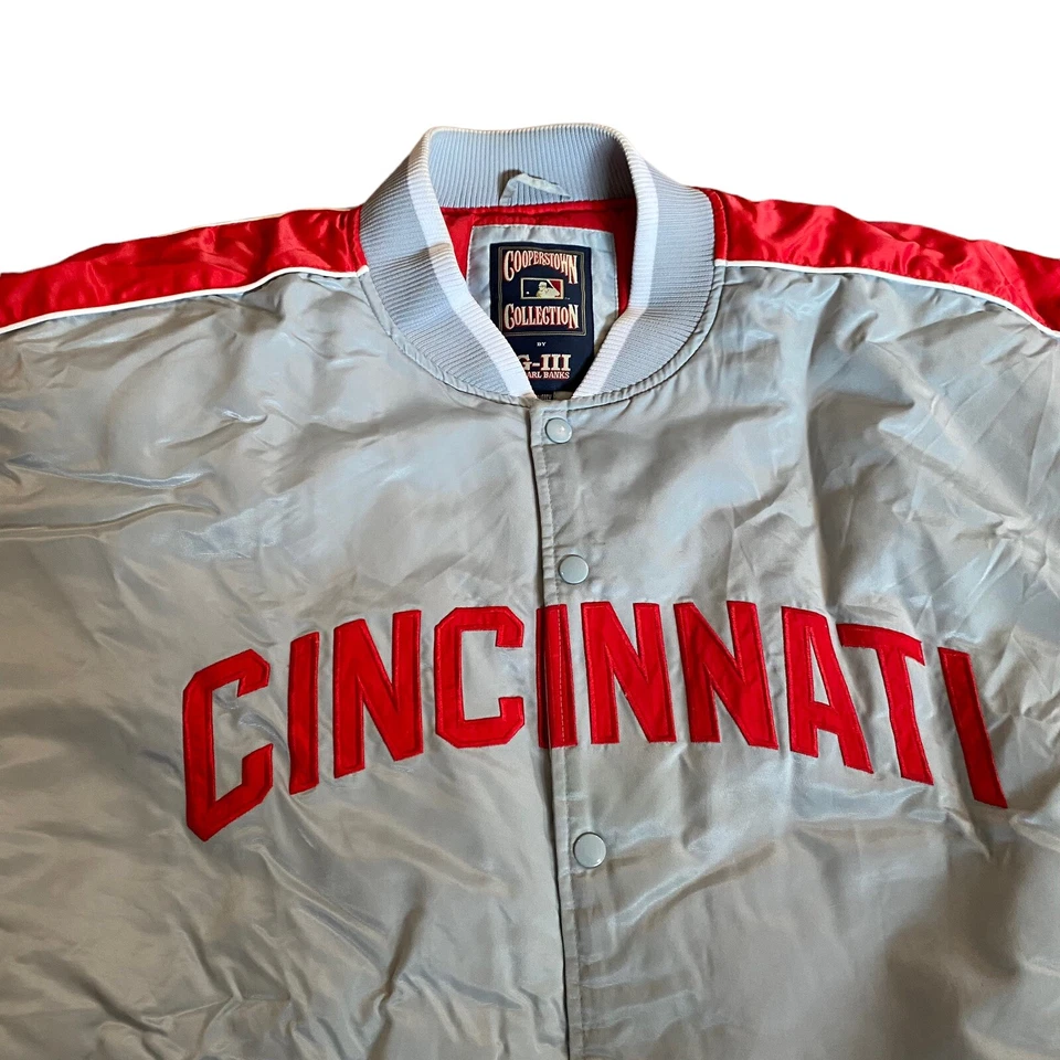 Chaqueta De Colección Cooperstown Collection G-III Carl Banks Cincinnati Reds 3XL Mr Red Foto 2 de 4