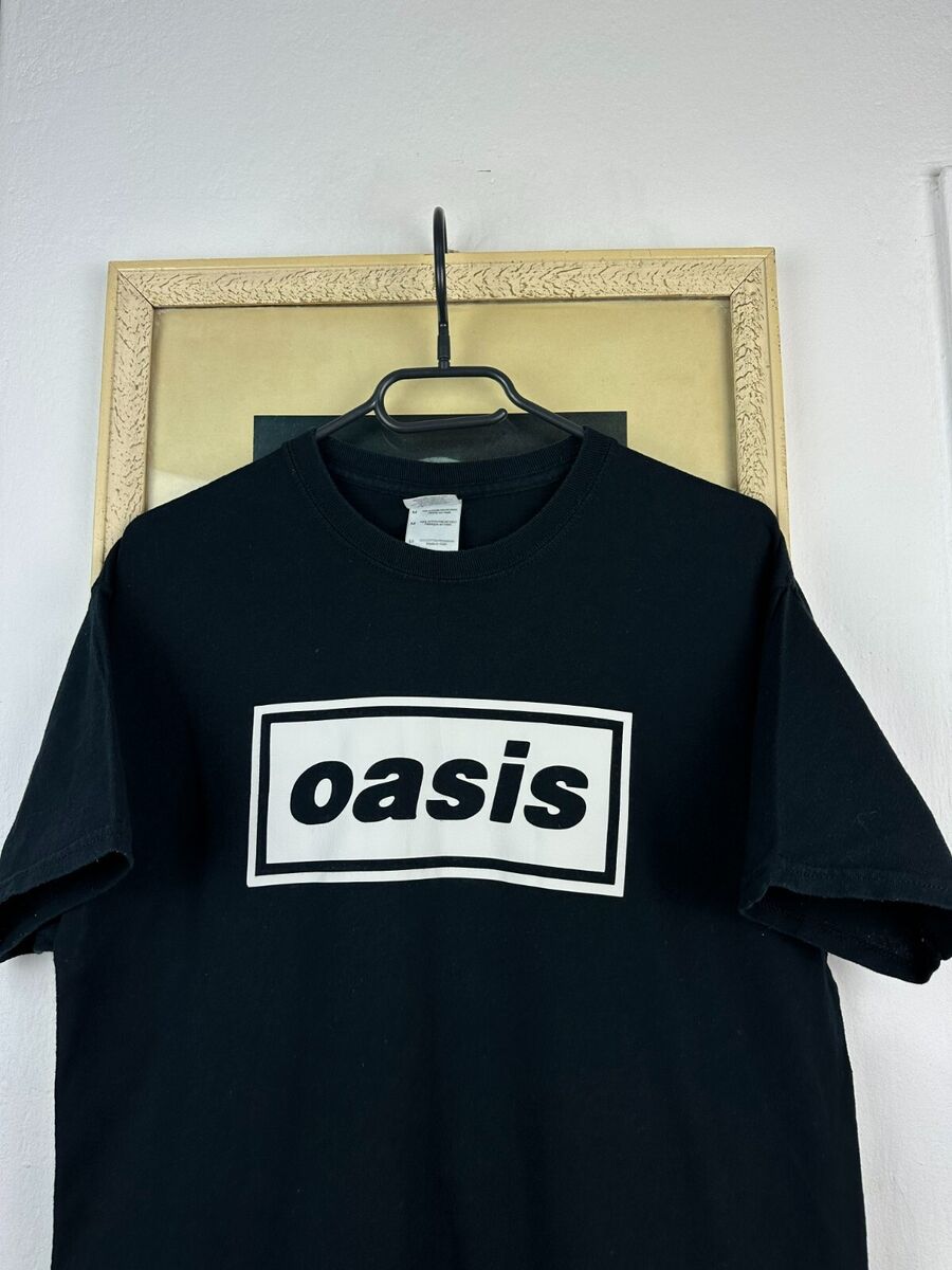 Vintage Oasis Band Tee Rare Tee Jersey Black Hype Over Print Vintage Oasis Band Tee Rare Tee Jersey Black Hype Over Print
