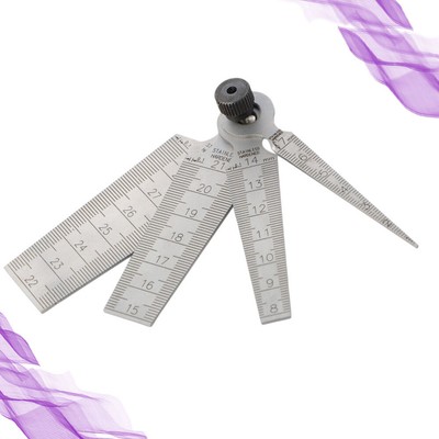  4 stücke Tapered Gage Lineal Edelstahl Taper Lineal Taper Schweißlehre