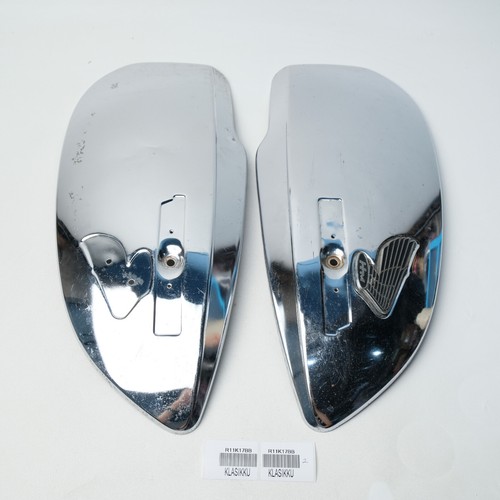 Fits For Honda S90 CS90Z S90Z Fuel Gas Tank Cover Chrome Set LR - Foto 2 di 6