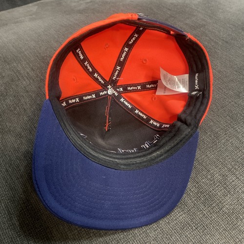 Hurley Hat Cap Snapback Youth Trucker Orange/Blie Hurley Branded! Euc - Picture 6 of 7