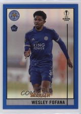 2020 Topps Merlin Collection Chrome UCL Blue Refractor 26/75 Wesley Fofana 14md