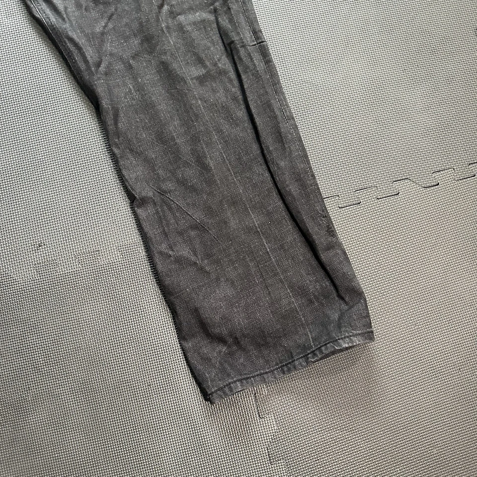 Jeans Coogi Para Hombres 42x35 Negro Suelto Grunge Patinador Denim Pierna Recta Y2K Foto 2 de 4