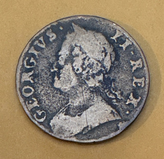 ☆ DESIRABLE !! 1750 King Geo II Colonial Copper Coin ☆ NICE DETAIL !! ☆