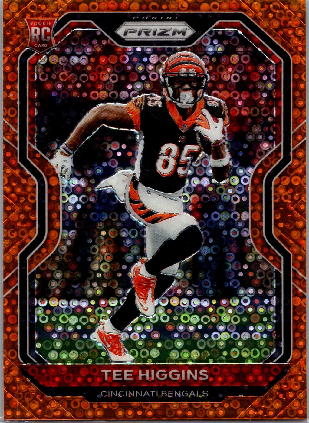 2020 Panini Prizm #308 Tee Higgins Prizm Disco