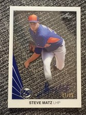 2015 Leaf 25th Baseball - Clear Auto Steven Matz #SM1 Blue /25 (AU, RC)