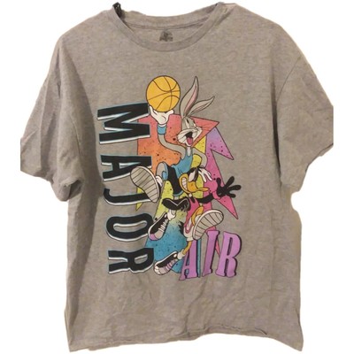 Super LOONEY TUNES  MAJOR AIR Bugs Bunny Donald Duck Size L Tee Shirt 