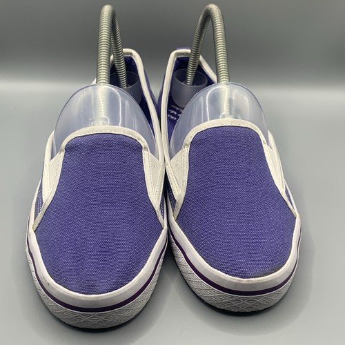 Adidas Zapato de Entrenamiento de Lona Sin Cordones para Mujer Reino Unido 5.5 Púrpura Lila Nueva Muestra - Imagen 4 de 11